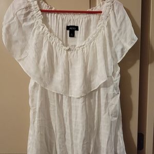 Alyx Frilled White Tee